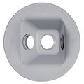 Racoorporated Electrical Box Cover, Round, Non-Metallic, Lampholder/Cluster PLV330GY